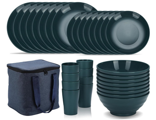 Plastic dinnerware set pcs - plastic, 32