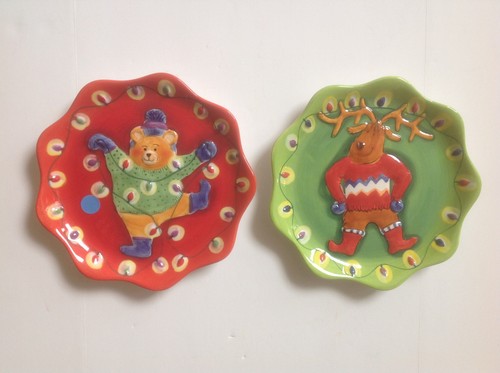 Clay art luci natalizie piatti - art,