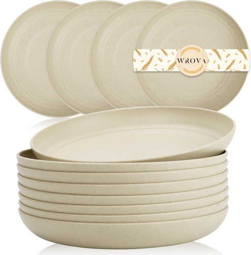 Wrova wheat straw plates - straw,