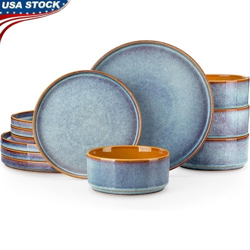 Ceramic dinnerware set plates - set,